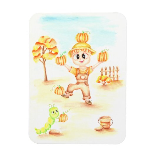 小さなメリー生姜の少年 マグネット (縦)