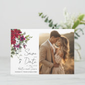 小さなメリー結婚式は日付を保存 招待状 (スタンド正面)