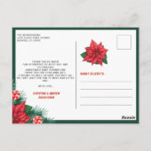 小さなメリー赤ちゃんシャワーカスタム冬ありがとう ポストカード (裏面)