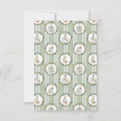 小さなメリー赤ちゃんシャワーフラットサンキューカード サンキューカード (裏面)