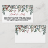 小さなメリー赤ちゃんシャワーブックベビーカード エンクロージャーカード (正面/裏面)