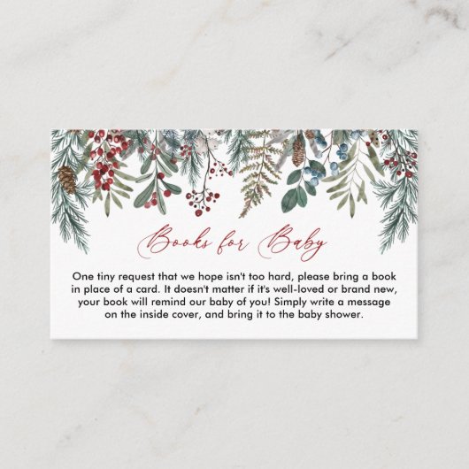 小さなメリー赤ちゃんシャワーブックベビーカード エンクロージャーカード (正面)