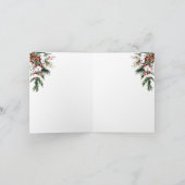 小さなメリー赤ちゃんシャワーモダンクリスマス サンキューカード (内部)