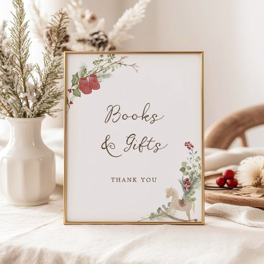 小さなメリー赤ちゃんシャワー本の贈り物 ポスター