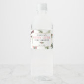 小さなメリー赤ちゃんシャワー水ボトルラベル ペットボトルラベル (正面)