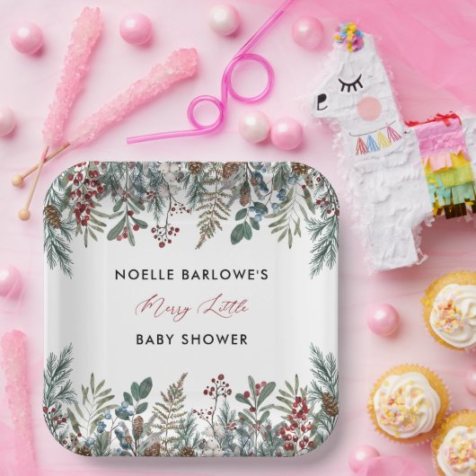 小さなメリー赤ちゃんシャワー紙プレート ペーパープレート (パーティー)