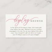 小さなメリー赤ちゃんシャワー表示シャワーカード エンクロージャーカード (正面)