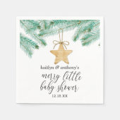 小さなメリー赤ちゃんシャワー スタンダードカクテルナプキン (正面)