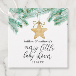 小さなメリー赤ちゃんシャワー フェイバータグ