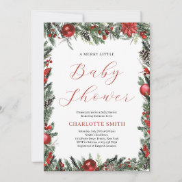 小さなメリー赤ちゃんシャワー 招待状