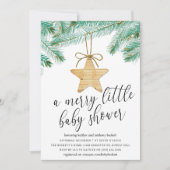 小さなメリー赤ちゃんシャワー 招待状 (正面)