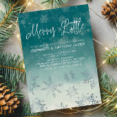 小さなメリー雪の結晶ベビーシャワー 招待状