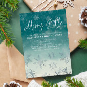 小さなメリー雪の結晶ベビーシャワー 招待状