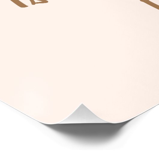 小さなモダンかわいこちゃんオレンジ色の赤ちゃんシャワーへようこそ ポスター (コーナー)