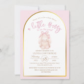 小さなモダンバエレガントニーの赤ん坊のシャワーが 招待状 (正面)