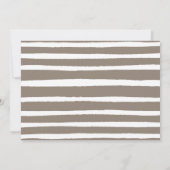 小さなモダンバニーが赤ちゃんシャワーの途中にある 招待状 (裏面)