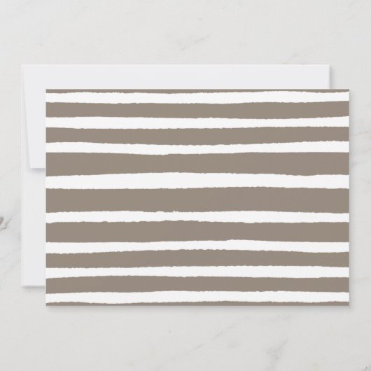 小さなモダンバニーが赤ちゃんシャワーの途中にある 招待状 (裏面)