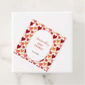 小さなモダン恋人のバレンタインデーシャワー フェイバータグ (インサイチュ)