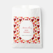 小さなモダン恋人のバレンタインデーシャワー フェイバーバッグ (正面)
