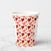 小さなモダン恋人のバレンタインデーシャワー 紙コップ (右)