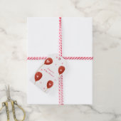 小さなモダン甘いバルーン赤ちゃんシャワー ギフトタグ (より糸付き)