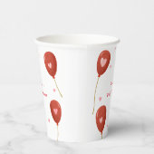 小さなモダン甘いバルーン赤ちゃんシャワー 紙コップ (右)