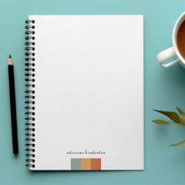 小さなモダン色ブロック |モノグラム ノートブック