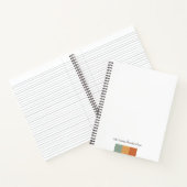 小さなモダン色ブロック |モノグラム ノートブック (内部)