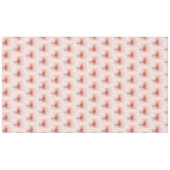 小さなモチーフ抽象芸術赤唐辛子模様ピンクピーチ テーブルクロス (正面(横))