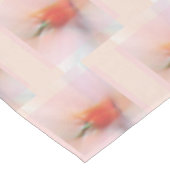 小さなモチーフ抽象芸術赤唐辛子模様ピンクピーチ テーブルクロス (アングル)