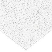 小さなモノクロブラック、グレー、クリーム色のドット付き白 ショートテーブルランナー (コーナー)