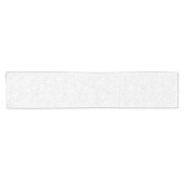 小さなモノクロブラック、グレー、クリーム色のドット付き白 ショートテーブルランナー (横)