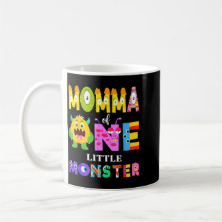 小さなモンスターの母 1歳の誕生日 男の子のパーティー コーヒーマグカップ