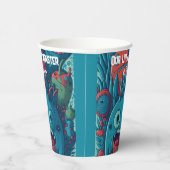 小さなモンスターの誕生日パーティー青の赤 紙コップ (右)