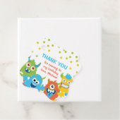 小さなモンスターの誕生日メッセージカード フェイバータグ (インサイチュ)