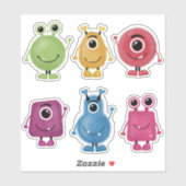 小さなモンスターをキュート シール (シート)