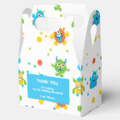 小さなモンスターをテーマにした誕生日 フェイバーボックス (オープン)