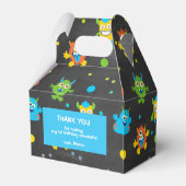 小さなモンスターシャルボードをテーマにした誕生日 フェイバーボックス (裏面サイド)