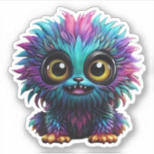 小さなモンスターズカスタムカットビニールシール シール (正面)