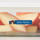 小さなモンスタートラックの子供の名前ラベル ラベル (貼付)