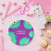 小さなモンスターパープル ペーパープレート (パーティー)