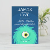 小さなモンスターブルー 招待状 (スタンド正面)