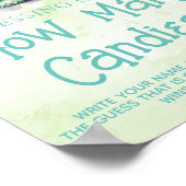 小さなモンスターボーイ赤ちゃんシャワー推理ゲームサイン ポスター (角)