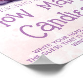 小さなモンスター女の子の赤ちゃんシャワー推測ゲームのサイン ポスター (角)