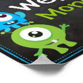 小さなモンスター歓迎サイン ポスター (角)