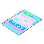 小さなモンスター3rd誕生日パーティーゲストブック ノートブック (左側)