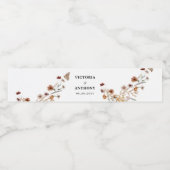 小さなヤマ結婚フラワーのボトルのラベル ペットボトルラベル (シングルラベル)