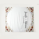 小さなヤマ結婚フラワーの背中 タペストリー (正面(横))