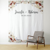 小さなヤマ結婚フラワーの背中 タペストリー (インサイチュ)