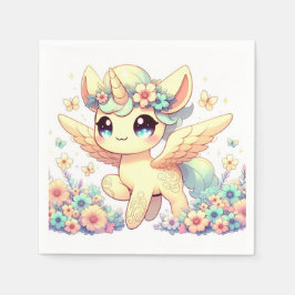 小さなユニコーン赤ちゃんシャワー スタンダードカクテルナプキン